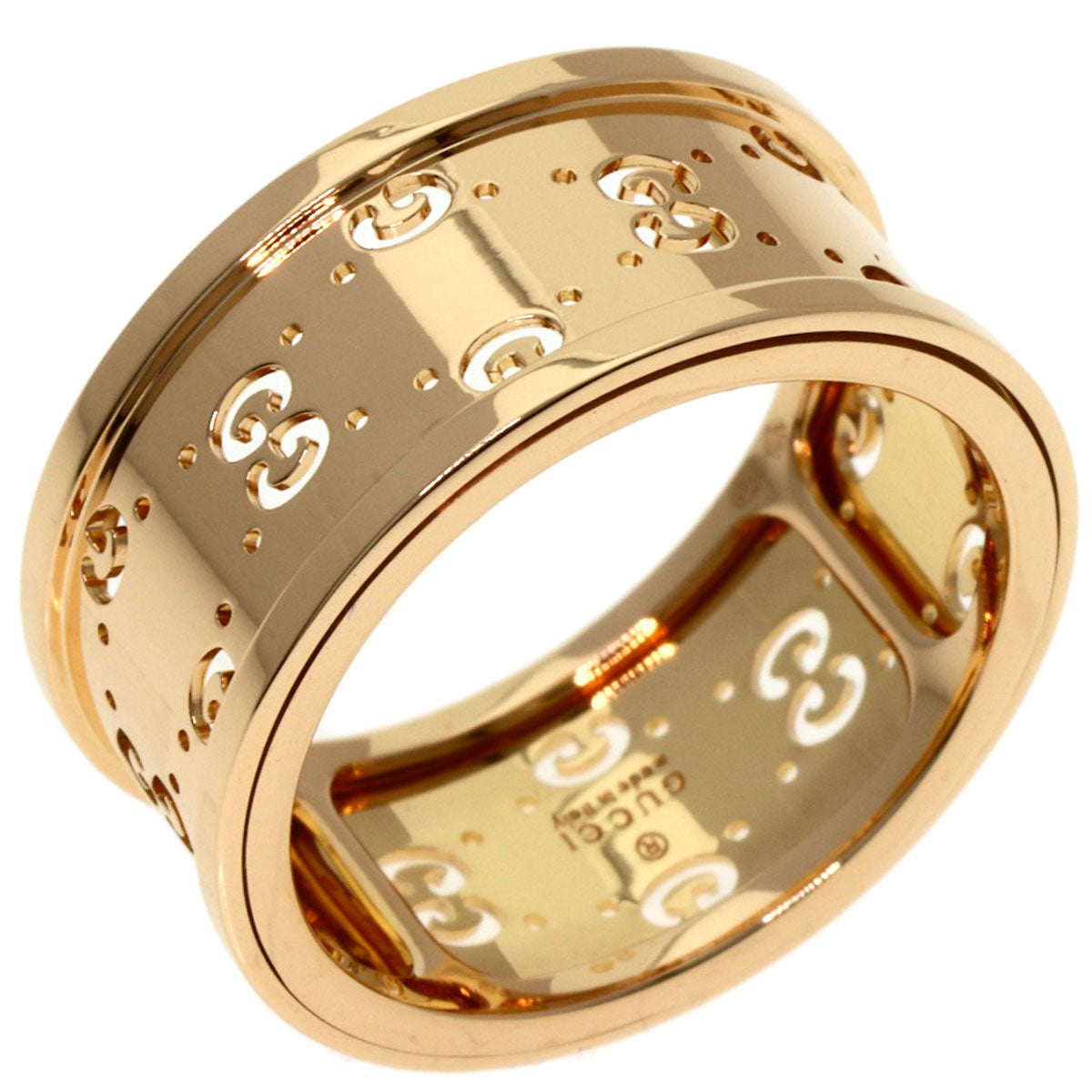 GUCCI Icon Twirl #16 Ring K18 Pink Gold Ladies [Used]