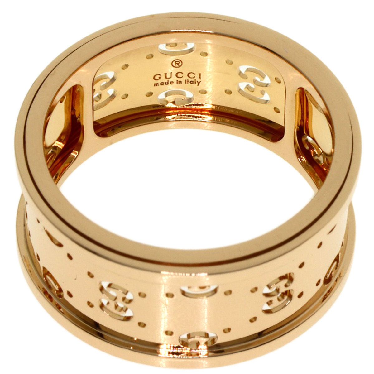 GUCCI Icon Twirl #16 Ring K18 Pink Gold Ladies [Used]