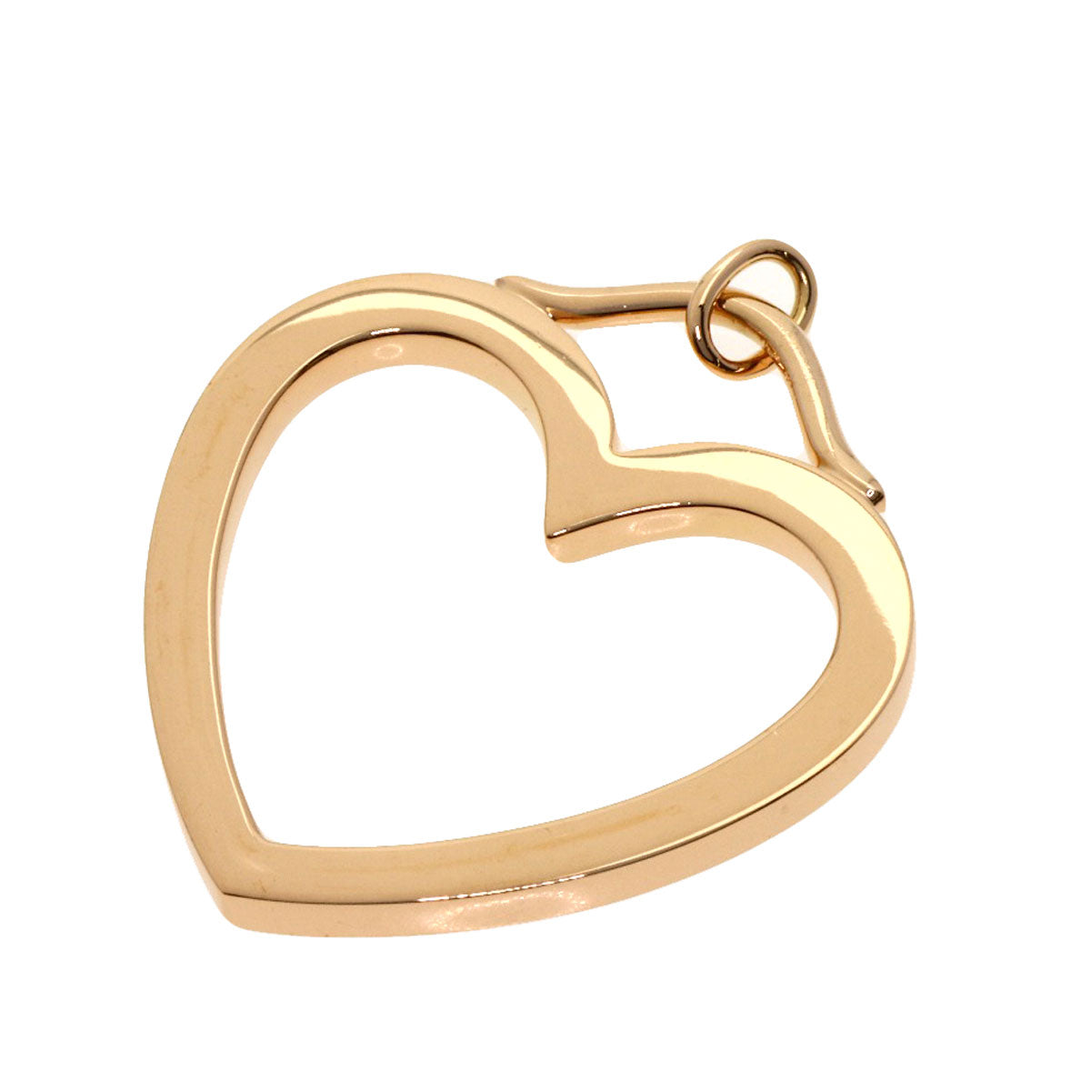TIFFANY&Co. sentimental heart large Pendant top K18 Pink Gold Ladies [Used]