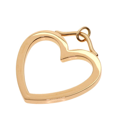 TIFFANY&Co. sentimental heart large Pendant top K18 Pink Gold Ladies [Used]