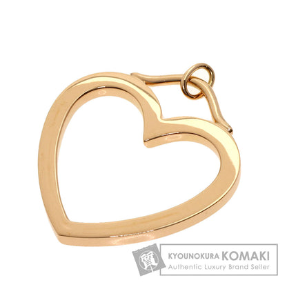 TIFFANY&Co. sentimental heart large Pendant top K18 Pink Gold Ladies [Used]