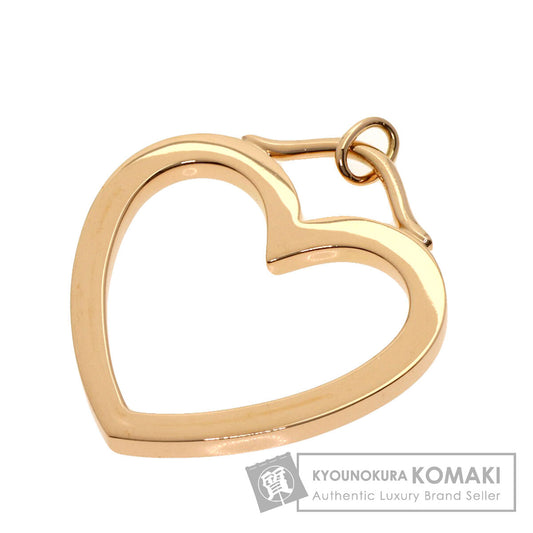 TIFFANY&Co. sentimental heart large Pendant top K18 Pink Gold Ladies [Used]