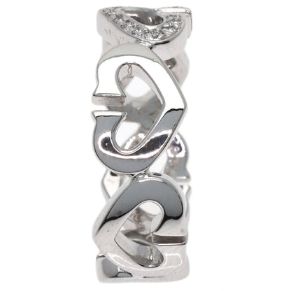 カルティエ Cハート1P ダイヤモンド #53 リング・指輪 K18ホワイトゴールド レディース 【中古】【CARTIER】