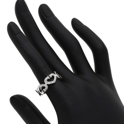 カルティエ Cハート1P ダイヤモンド #53 リング・指輪 K18ホワイトゴールド レディース 【中古】【CARTIER】