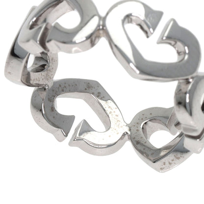 カルティエ Cハート1P ダイヤモンド #53 リング・指輪 K18ホワイトゴールド レディース 【中古】【CARTIER】