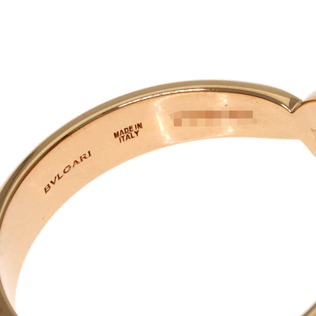BVLGARI Serpenti Malachite Diamond Ring K18 Pink Gold Ladies [Used]