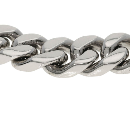 Curb chain Kihei 4 sides Diamond pure platinum Bracelet Platinum PT1000 71.2g　Ladies