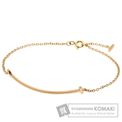 TIFFANY&Co. T smile small Bracelet K18 Pink Gold Ladies [Used]