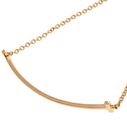 TIFFANY&Co. T smile small Bracelet K18 Pink Gold Ladies [Used]