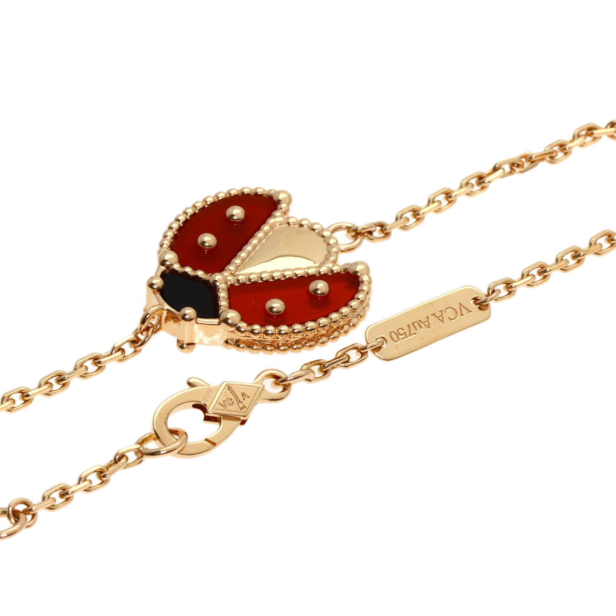 Van Cleef & Arpels Lucky Spring Open Wing Ladybug Bracelet K18 Pink Gold Ladies [Used]