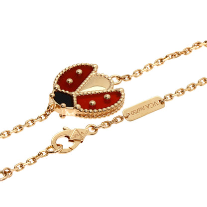 Van Cleef & Arpels Lucky Spring Open Wing Ladybug Bracelet K18 Pink Gold Ladies [Used]