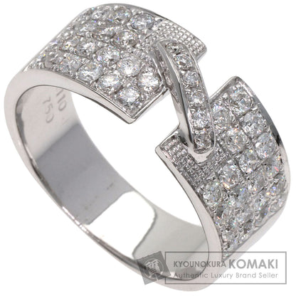 1.1ct ダイヤモンド リング・指輪 K18ホワイトゴールド 7.8g レディース 【中古】