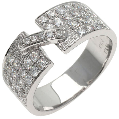 1.1ct ダイヤモンド リング・指輪 K18ホワイトゴールド 7.8g レディース 【中古】