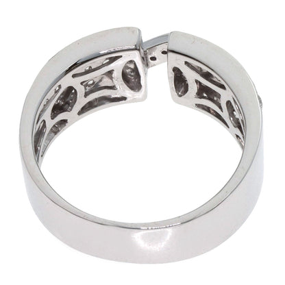 1.1ct ダイヤモンド リング・指輪 K18ホワイトゴールド 7.8g レディース 【中古】