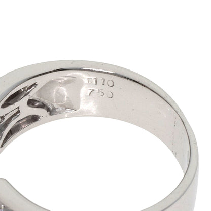 1.1ct ダイヤモンド リング・指輪 K18ホワイトゴールド 7.8g レディース 【中古】