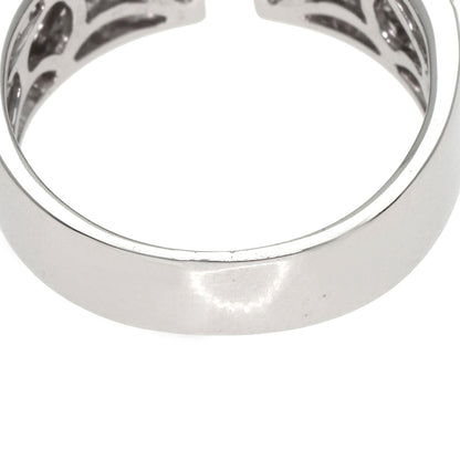 1.1ct ダイヤモンド リング・指輪 K18ホワイトゴールド 7.8g レディース 【中古】