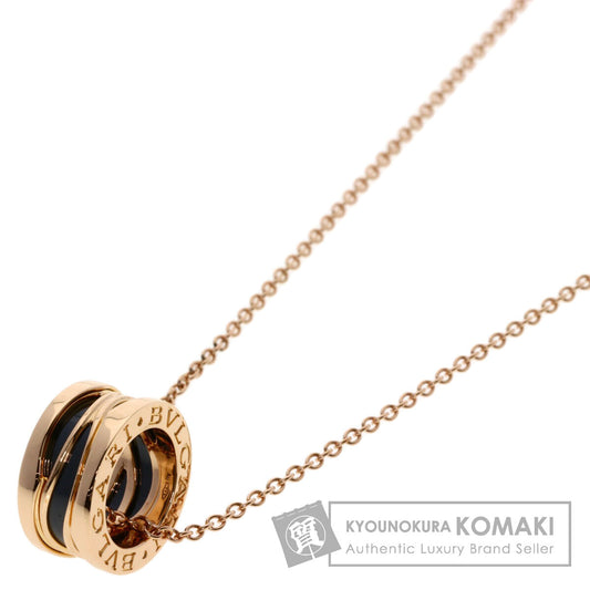 BVLGARI B.zero1 Legend Black Ceramic Necklace K18 Pink Gold Ladies [Used]