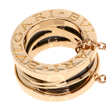 BVLGARI B.zero1 Legend Black Ceramic Necklace K18 Pink Gold Ladies [Used]