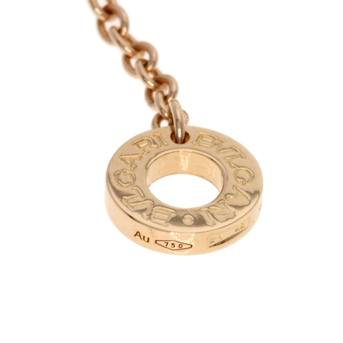 BVLGARI B.zero1 Legend Black Ceramic Necklace K18 Pink Gold Ladies [Used]