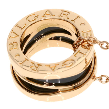 BVLGARI B.zero1 Legend Black Ceramic Necklace K18 Pink Gold Ladies [Used]