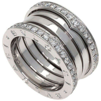 BVLGARI B.zero1 4-band Diamond #50 Ring K18 White Gold Ladies [Used]