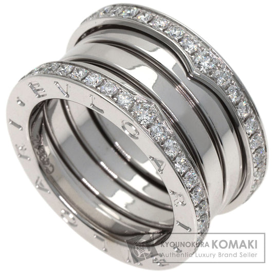 BVLGARI B.zero1 4-band Diamond #50 Ring K18 White Gold Ladies [Used]