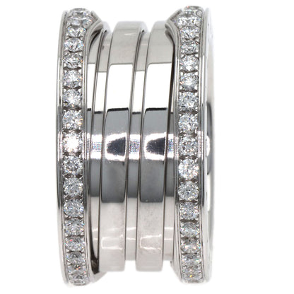 BVLGARI B.zero1 4-band Diamond #50 Ring K18 White Gold Ladies [Used]