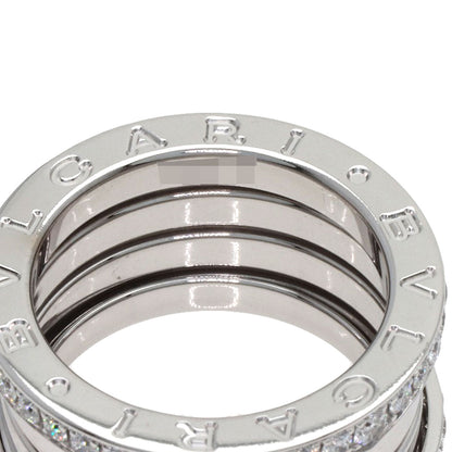 BVLGARI B.zero1 4-band Diamond #50 Ring K18 White Gold Ladies [Used]