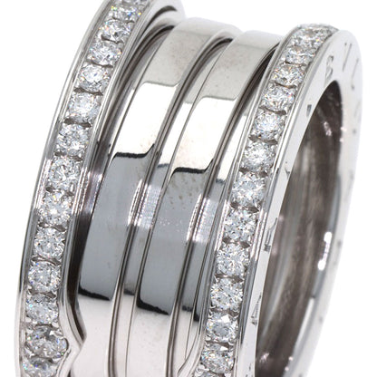 BVLGARI B.zero1 4-band Diamond #50 Ring K18 White Gold Ladies [Used]