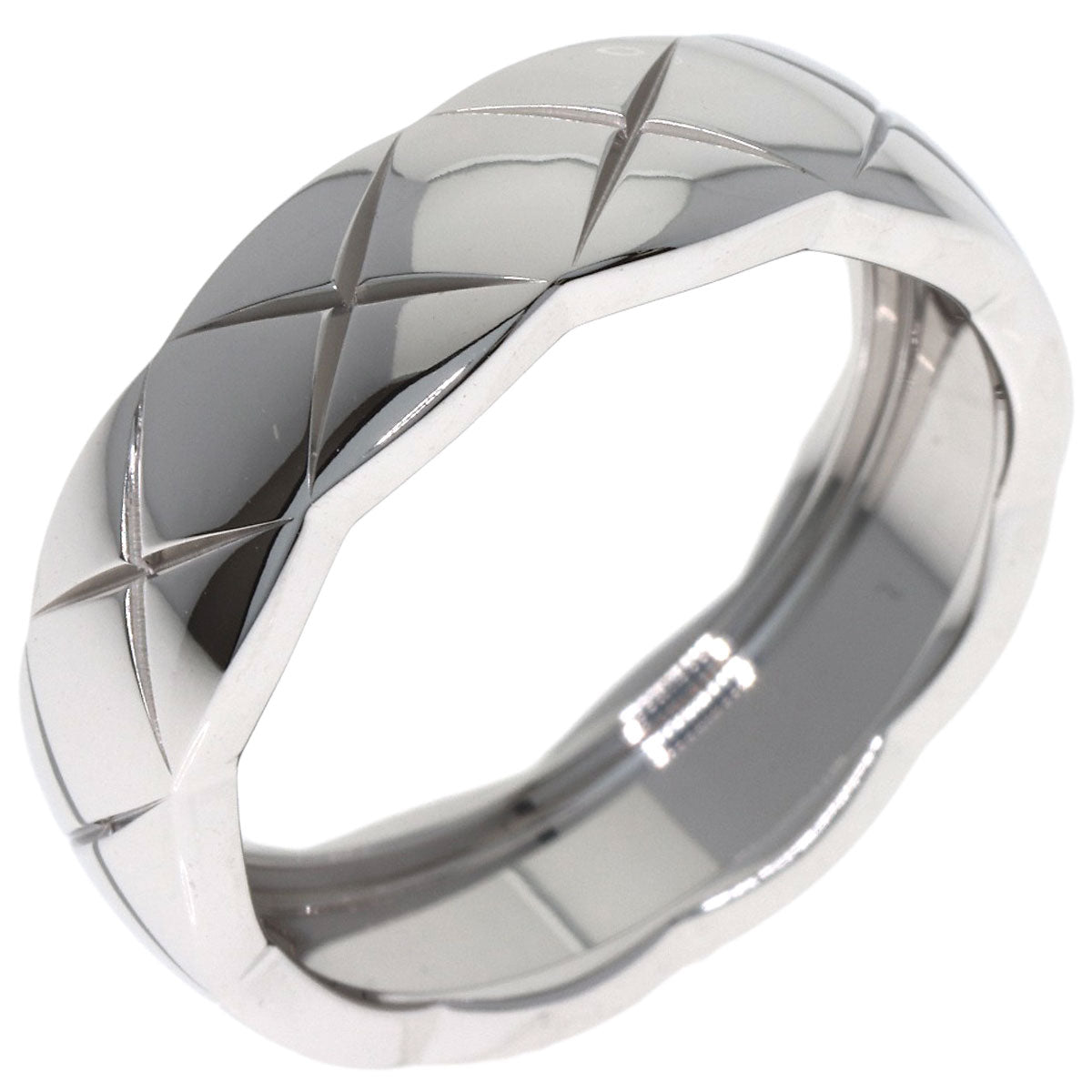CHANEL Coco Crush Medium Ring K18 White Gold Ladies [Used]