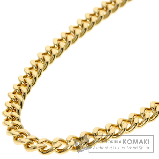Curb chain Kihei 2 sides Necklace K18 Yellow Gold 29.8g　Ladies