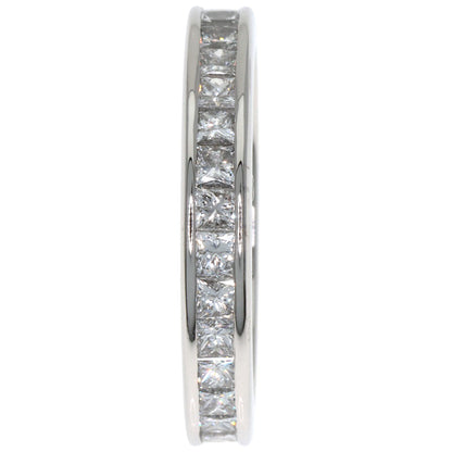 HARRY WINSTON Princess Full Eternity Diamond Ring Platinum PT950 Ladies [Used]