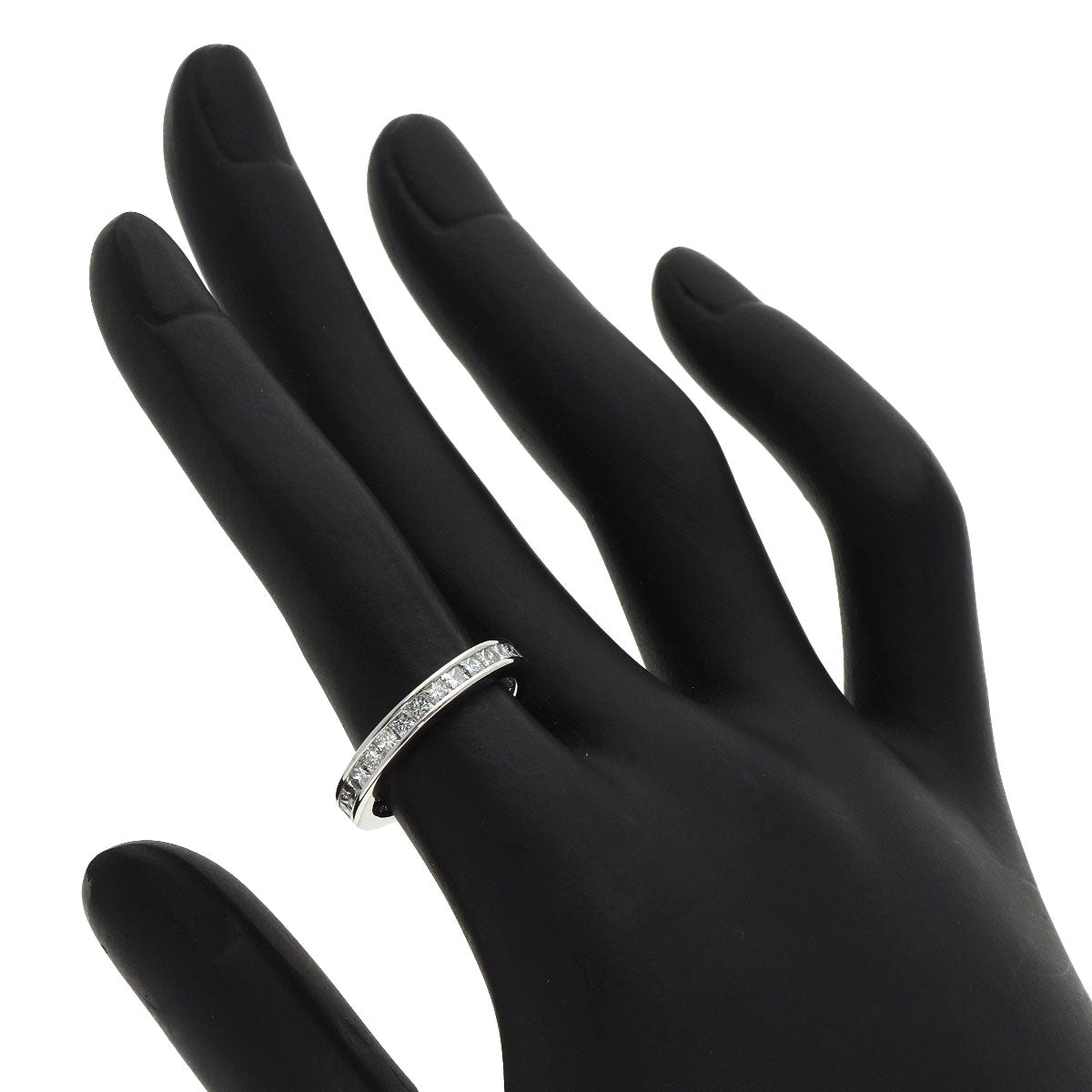HARRY WINSTON Princess Full Eternity Diamond Ring Platinum PT950 Ladies [Used]