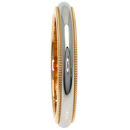TIFFANY&Co. Milgrain Ring Platinum PT950 18K Pink GoldLadies [Used]