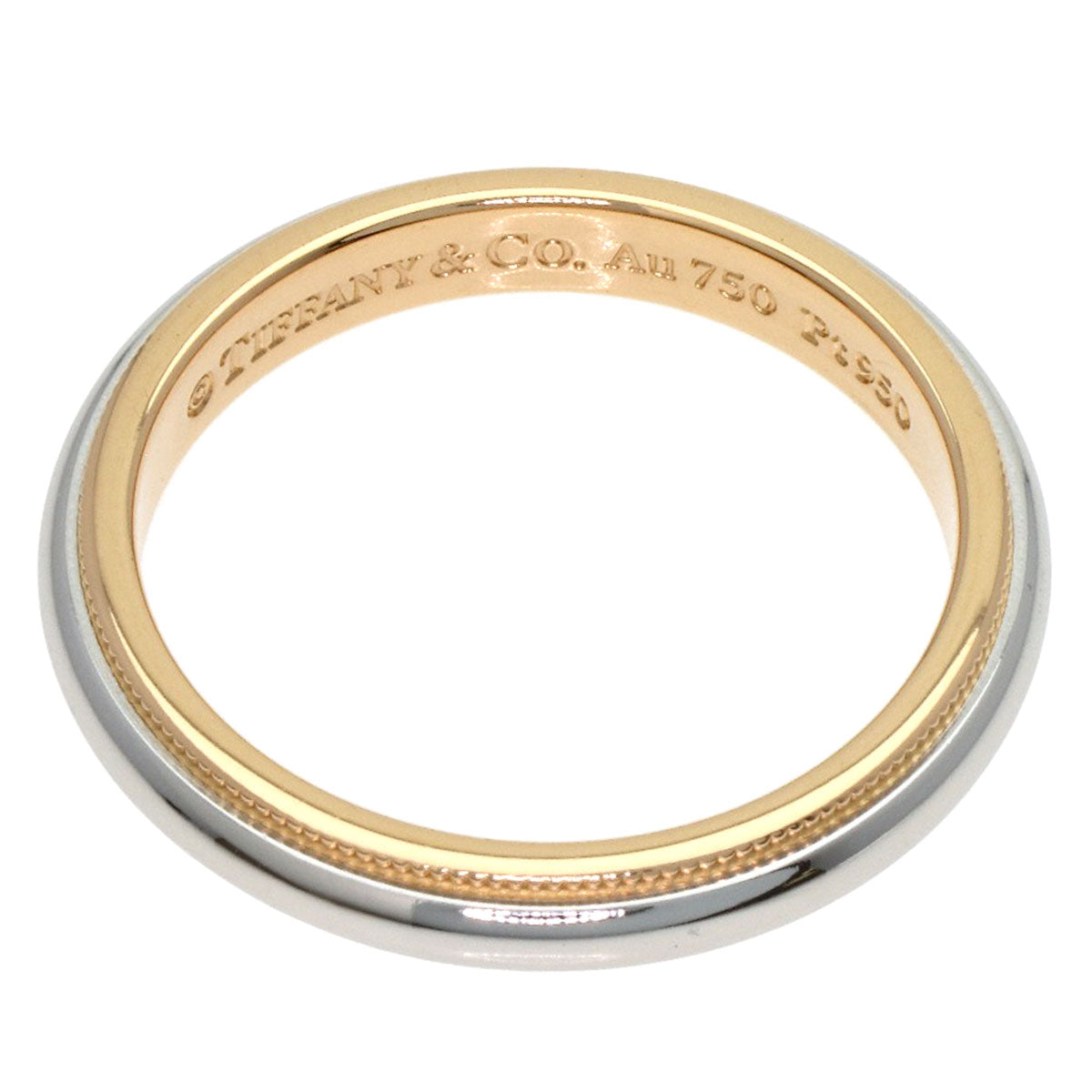 TIFFANY&Co. Milgrain Ring Platinum PT950 18K Pink GoldLadies [Used]