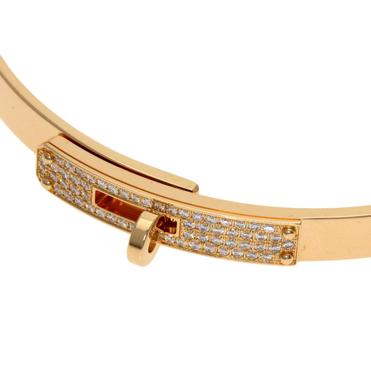 エルメス ケリー ダイヤモンド PM SHサイズ ブレスレット K18ピンクゴールド レディース 【中古】【HERMES】
