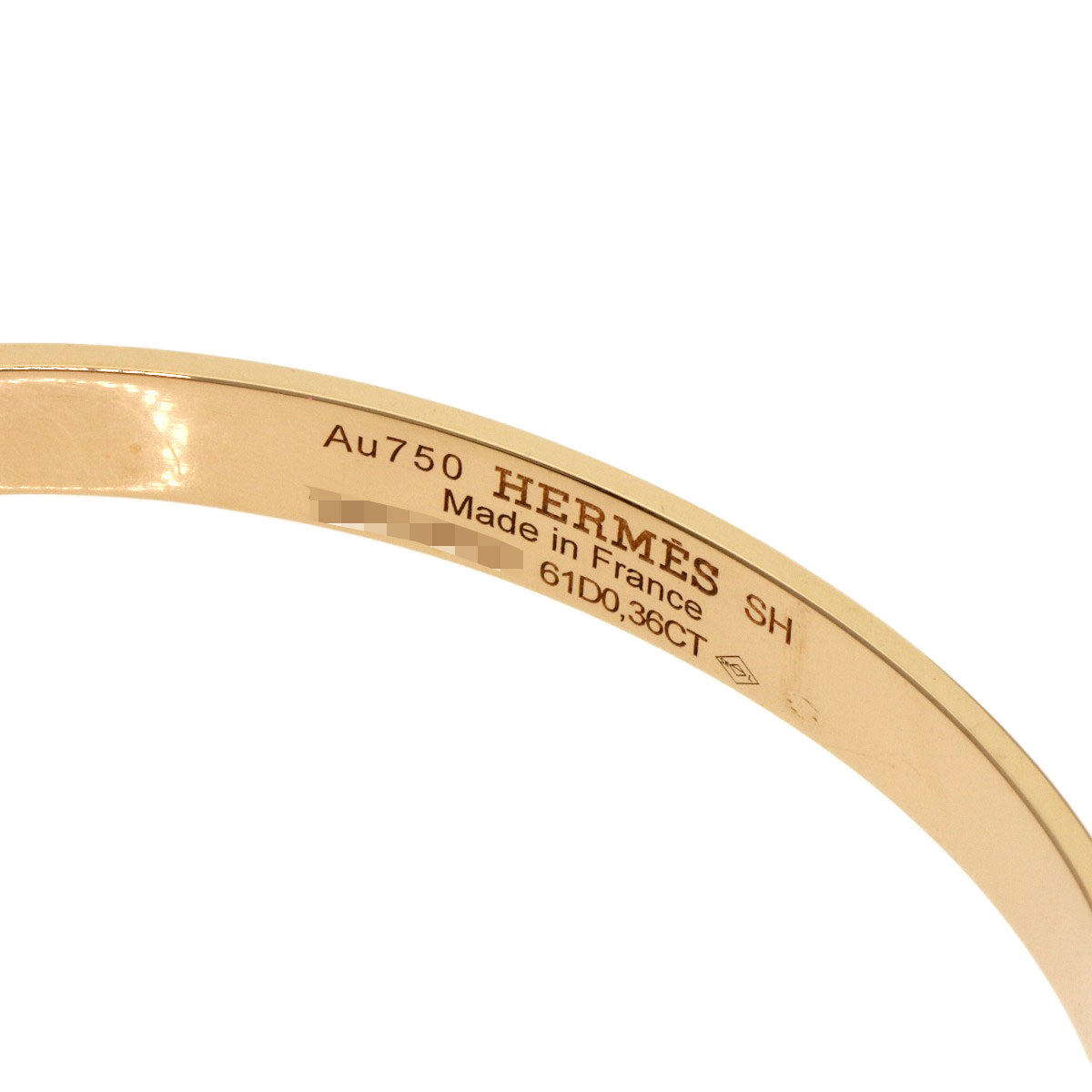 エルメス ケリー ダイヤモンド PM SHサイズ ブレスレット K18ピンクゴールド レディース 【中古】【HERMES】