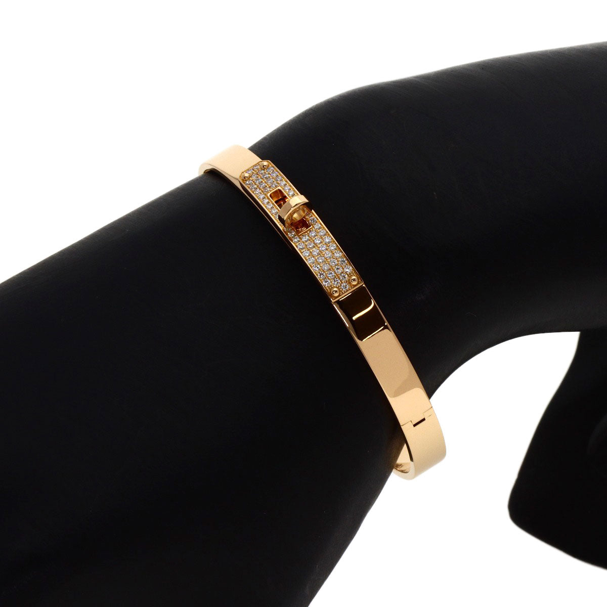 エルメス ケリー ダイヤモンド PM SHサイズ ブレスレット K18ピンクゴールド レディース 【中古】【HERMES】