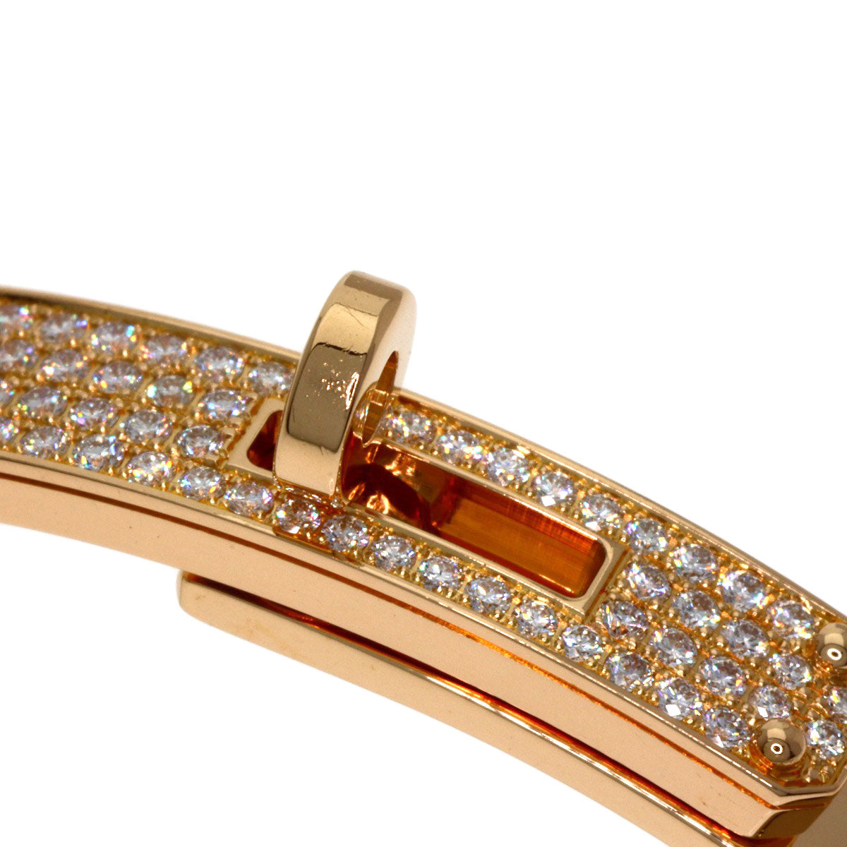 エルメス ケリー ダイヤモンド PM SHサイズ ブレスレット K18ピンクゴールド レディース 【中古】【HERMES】