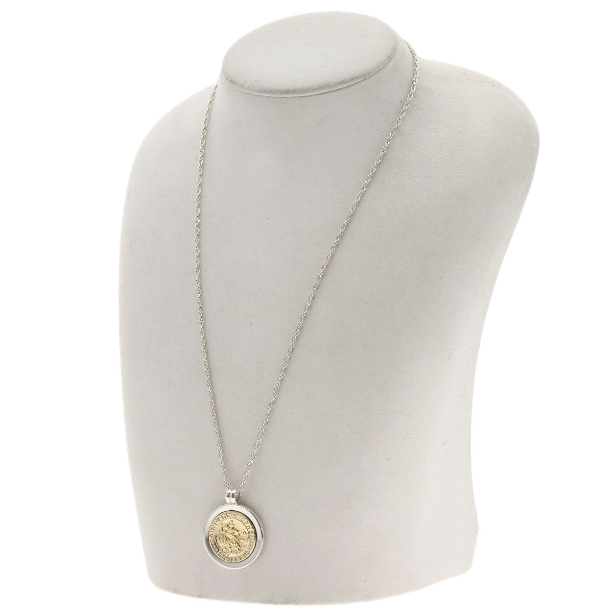 TIFFANY&Co. St. Christopher Necklace K18 Yellow Gold SVLadies [Used]