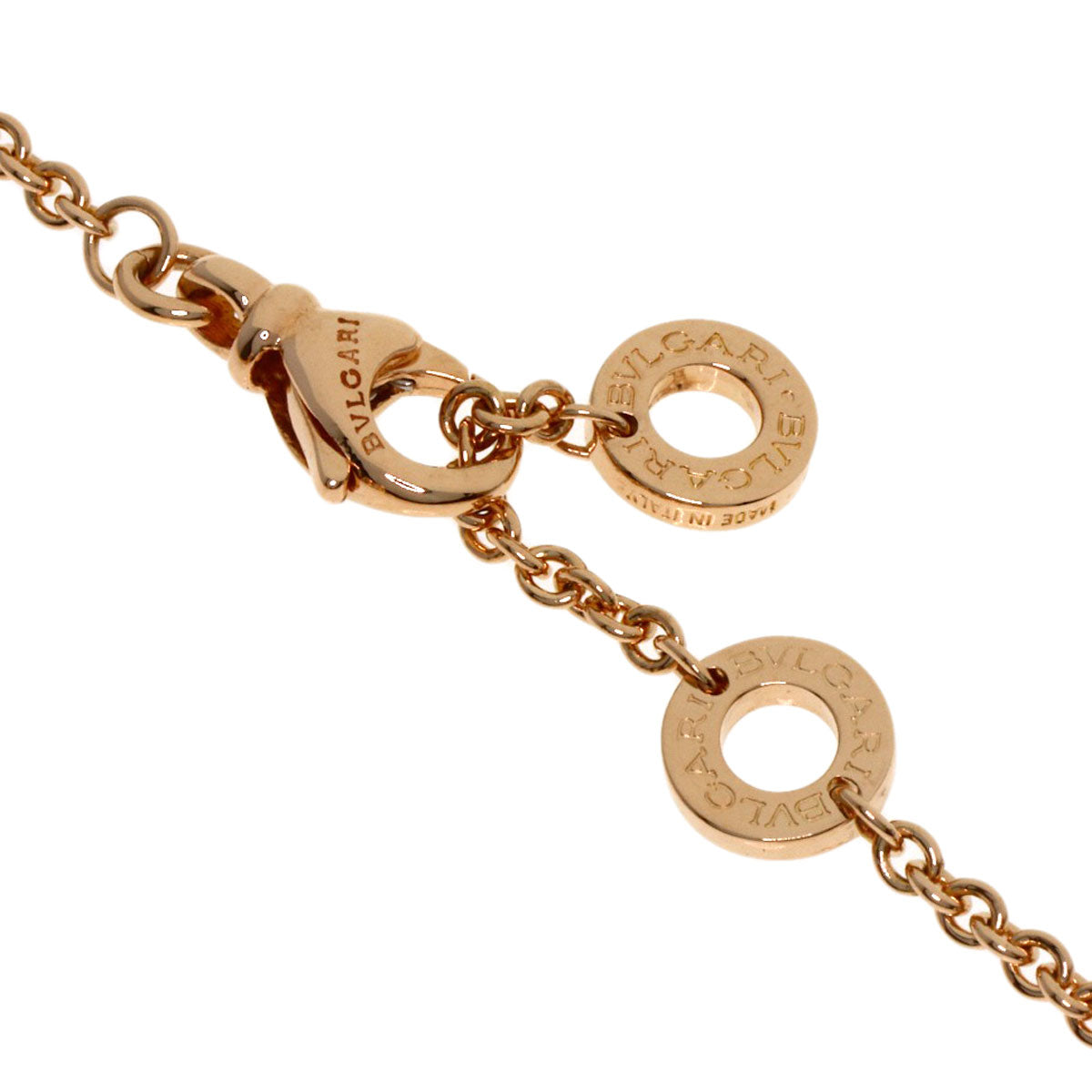 BVLGARI B.zero1 Element Diamond SM Bracelet K18 Pink Gold Ladies [Used]