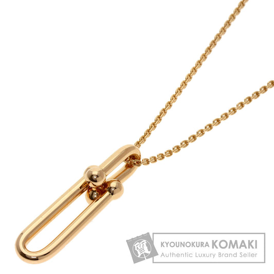 TIFFANY&Co. Hardware Thin Link Necklace K18 Pink Gold Ladies [Used]