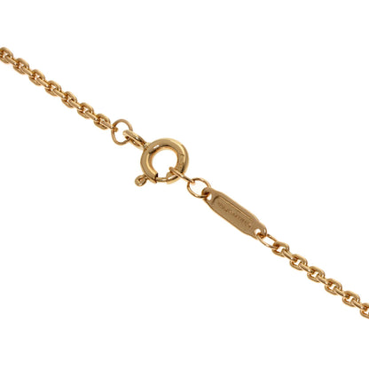 TIFFANY&Co. Hardware Thin Link Necklace K18 Pink Gold Ladies [Used]