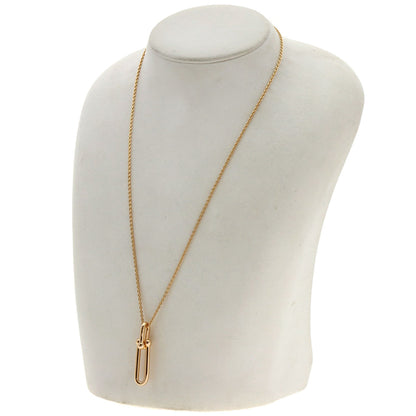 TIFFANY&Co. Hardware Thin Link Necklace K18 Pink Gold Ladies [Used]