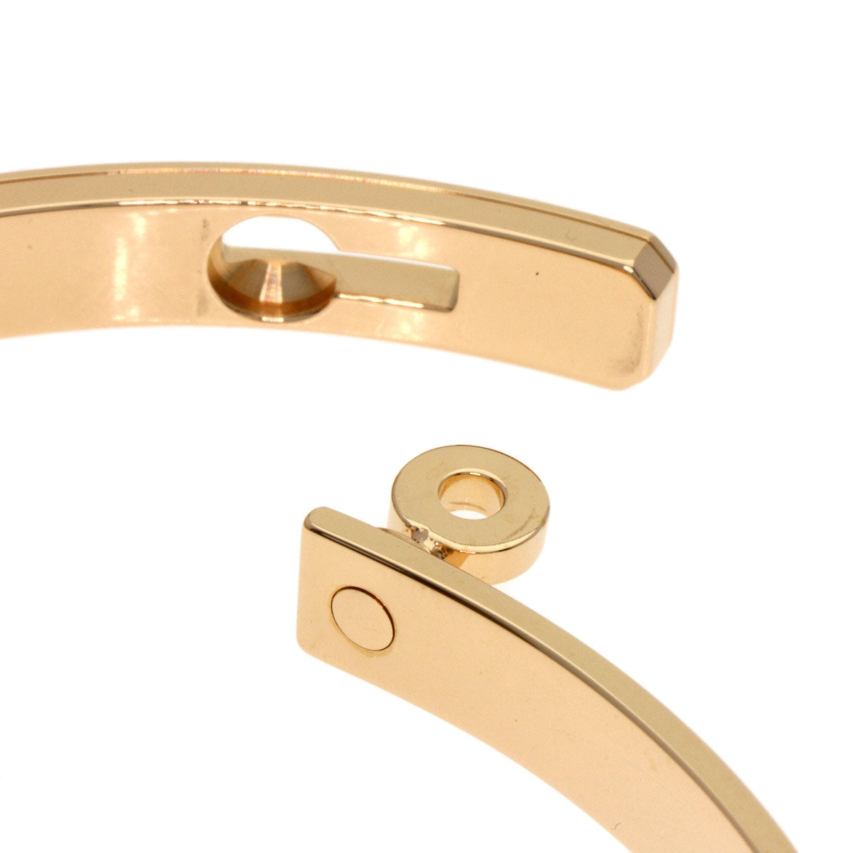 HERMES Kelly Bracelet PM Diamond H110013B 00SH Bracelet K18 Pink Gold Ladies [Used]