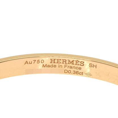 HERMES Kelly Bracelet PM Diamond H110013B 00SH Bracelet K18 Pink Gold Ladies [Used]