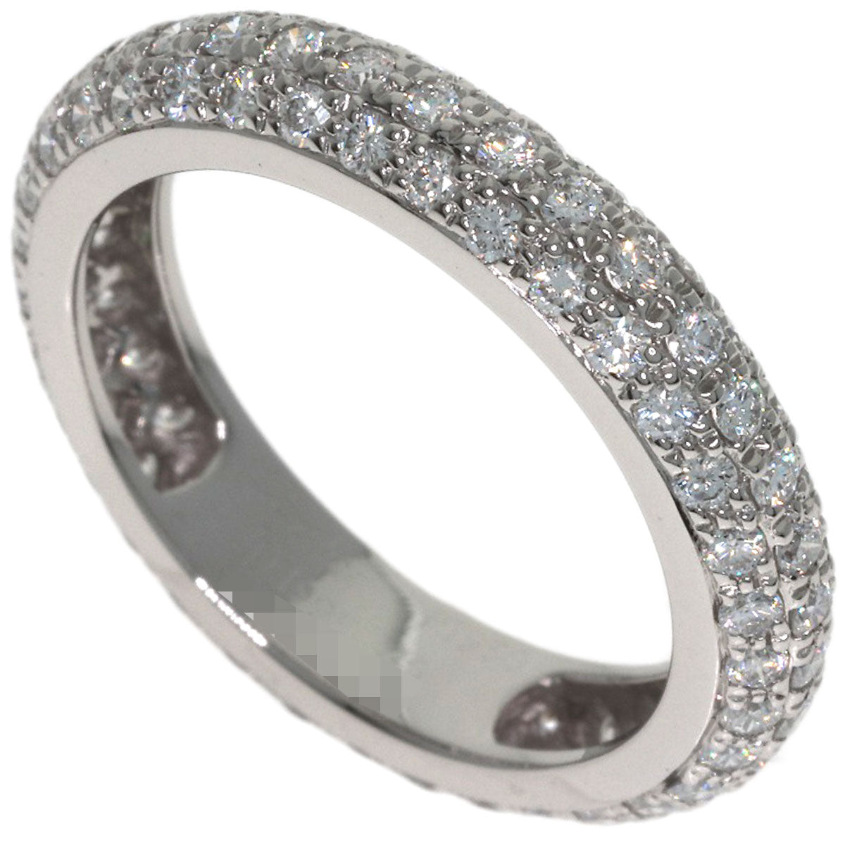 CARTIER Full eternity pavé diamond ring #49 Ring Platinum PT950 Ladies [Used]