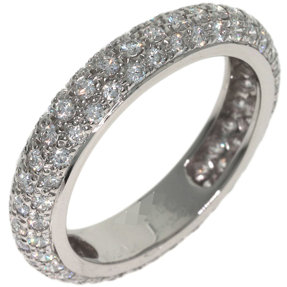 CARTIER Full eternity pavé diamond ring #49 Ring Platinum PT950 Ladies [Used]