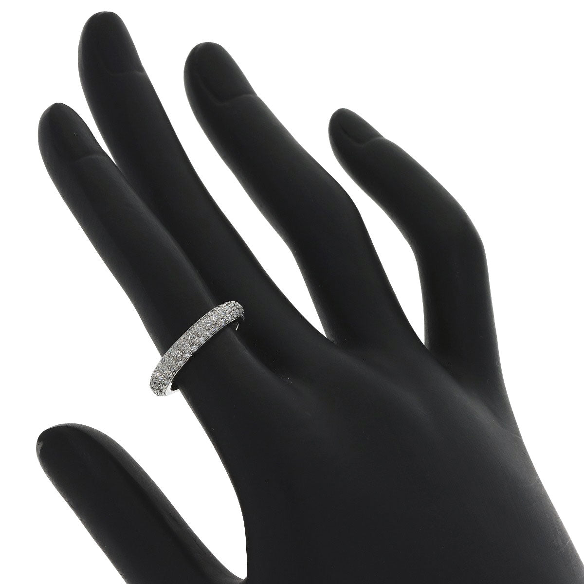 CARTIER Full eternity pavé diamond ring #49 Ring Platinum PT950 Ladies [Used]