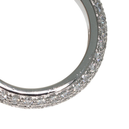 CARTIER Full eternity pavé diamond ring #49 Ring Platinum PT950 Ladies [Used]